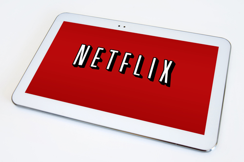 Netflix logo på iPad