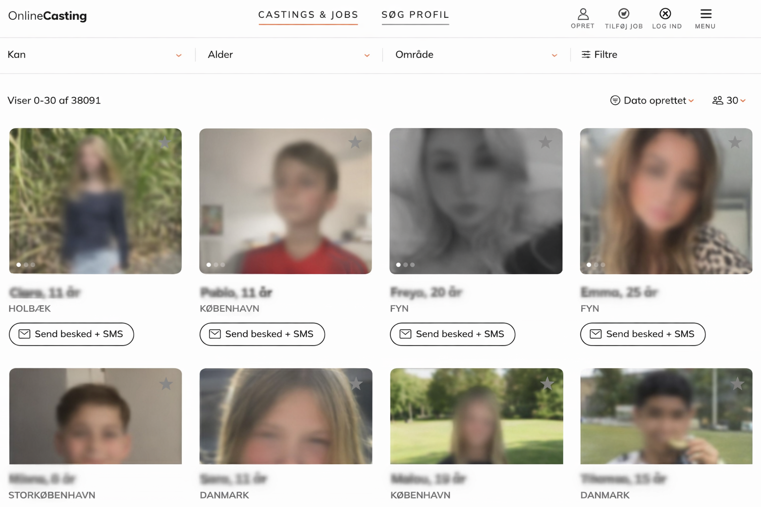 Casting ansøgninger